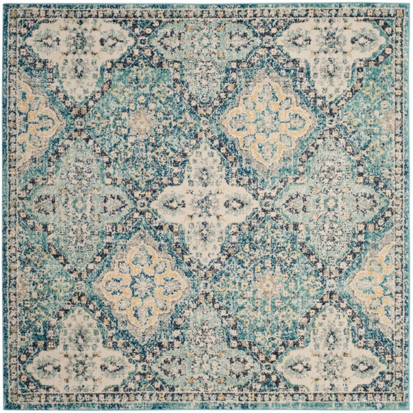 Safavieh Evoke 274 Power Loomed  Rug Light Blue / Ivory EVK274C-5SQ