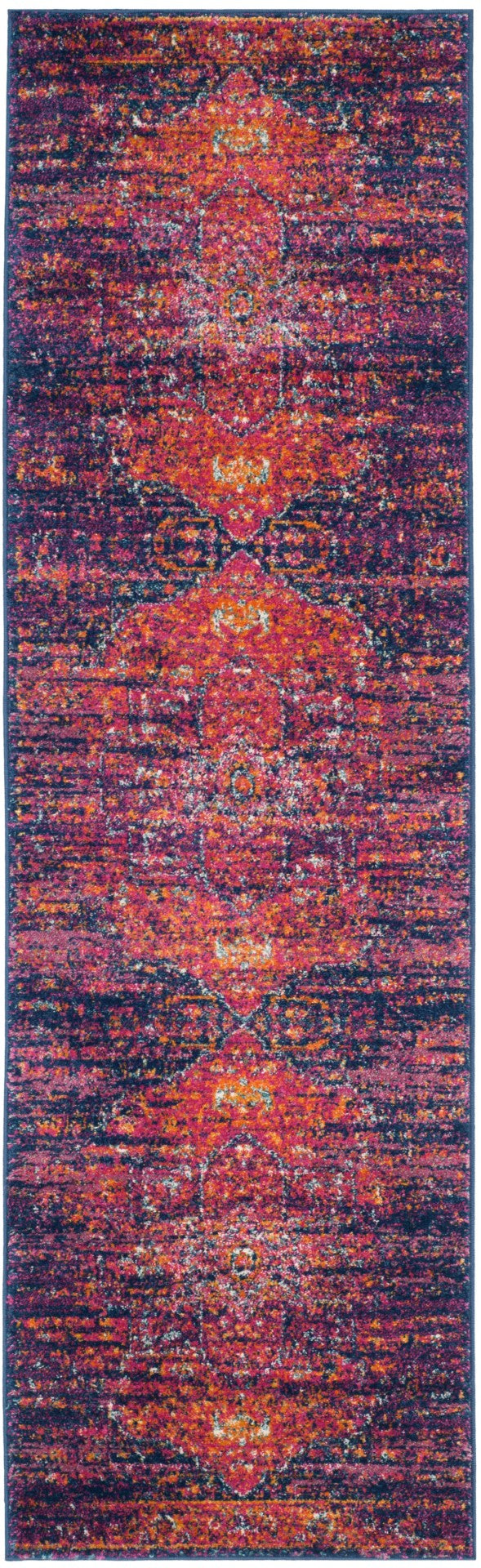 Safavieh Evoke 275 Power Loomed  Rug Blue / Fuchsia EVK275F-27