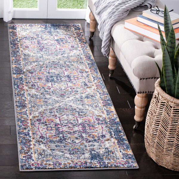 Safavieh Evoke 275 Power Loomed TRADITIONAL Rug Grey / Navy EVK275G-27