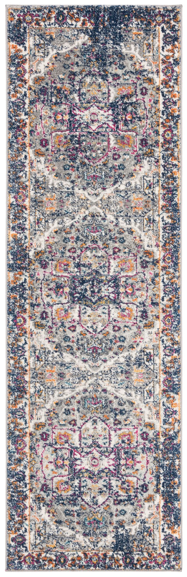 Safavieh Evoke 275 Power Loomed TRADITIONAL Rug Grey / Navy EVK275G-27