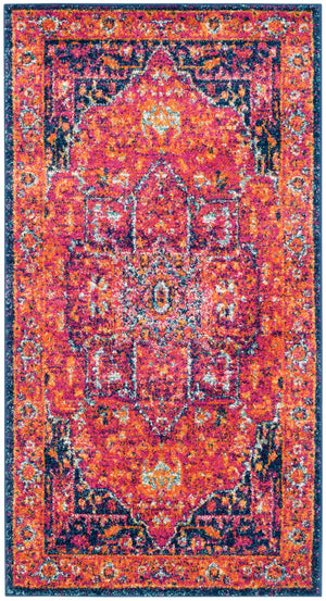 Safavieh Evoke 275 Power Loomed  Rug Fuchsia / Orange EVK275S-24