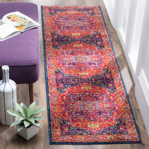 Safavieh Evoke 275 Power Loomed  Rug Fuchsia / Orange EVK275S-27