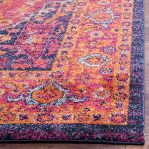 Safavieh Evoke Bold Fuchsia Polypropylene Area Rug Turkish Traditional Pattern Accent Living Room EVK275S-3SQ