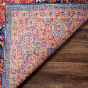 Safavieh Evoke Bold Fuchsia Polypropylene Area Rug Turkish Traditional Pattern Accent Living Room EVK275S-3SQ