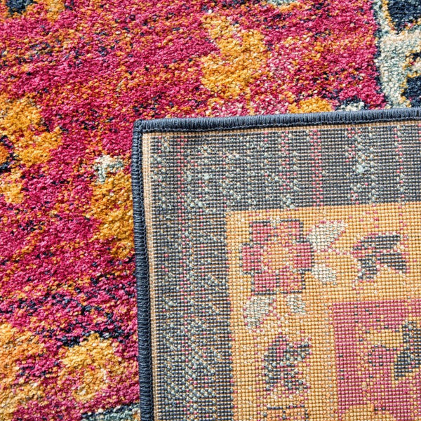 Safavieh Evoke Bold Fuchsia Polypropylene Area Rug Turkish Traditional Pattern Accent Living Room EVK275S-3SQ
