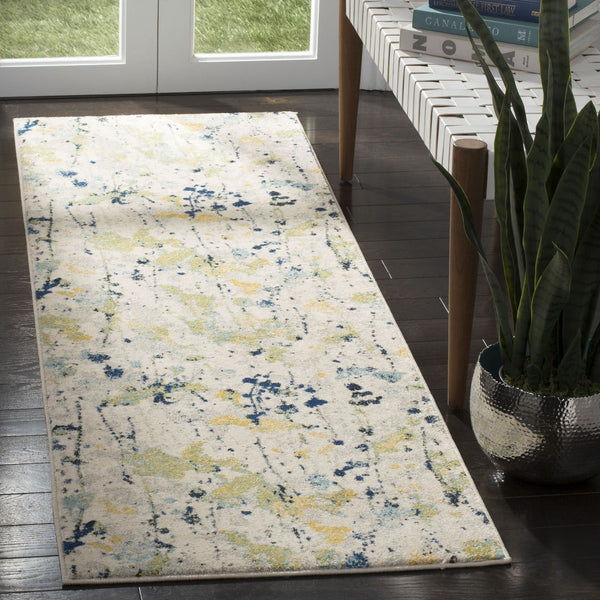 Safavieh Evoke 284 Power Loomed  Rug Ivory / Yellow EVK284C-4