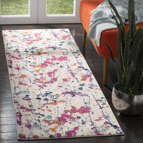 Safavieh Evoke 284 Power Loomed  Rug Ivory / Red EVK284Q-4