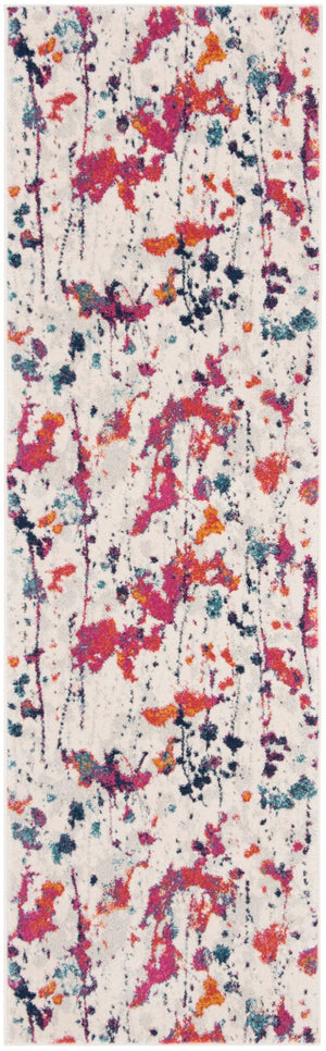 Safavieh Evoke 284 Power Loomed  Rug Ivory / Red EVK284Q-27