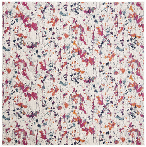 Safavieh Evoke 284 Power Loomed  Rug Ivory / Red EVK284Q-4