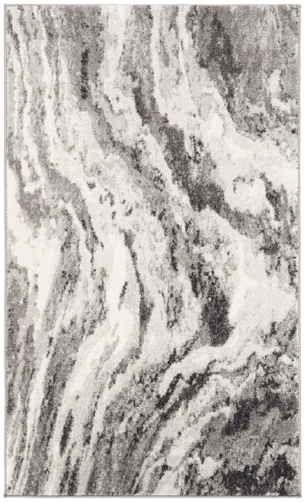 Safavieh Evoke 285 Power Loomed  Rug Ivory / Grey EVK285F-3