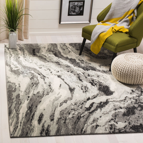 Safavieh Evoke 285 Power Loomed  Rug Ivory / Grey EVK285F-4