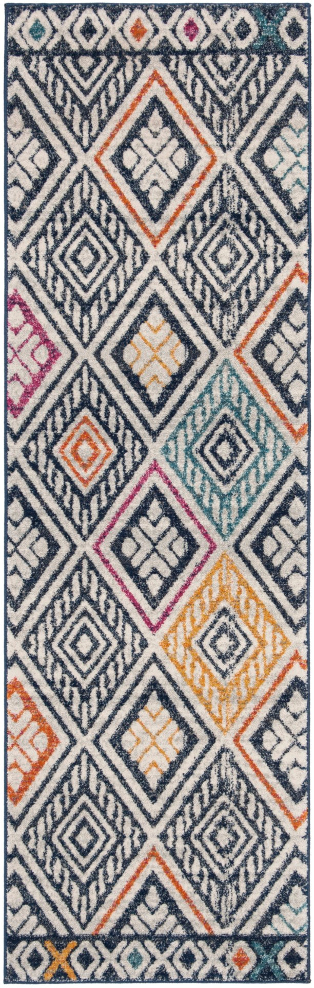 Safavieh Evoke 286 Power Loomed  Rug Navy / Ivory EVK286N-27