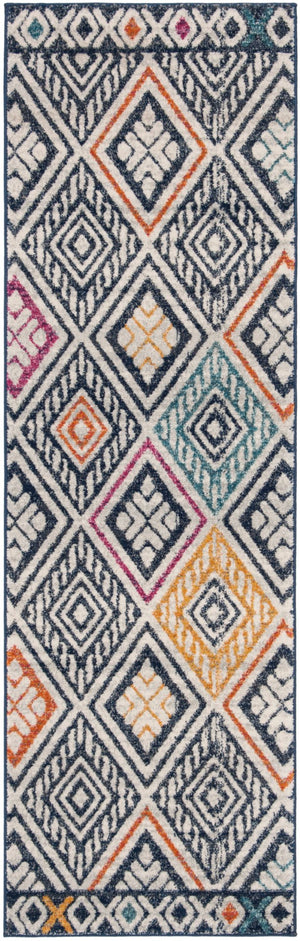 Safavieh Evoke 286 Power Loomed  Rug Navy / Ivory EVK286N-27