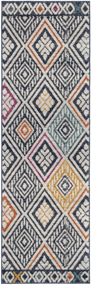 Safavieh Evoke 286 Power Loomed  Rug Navy / Ivory EVK286N-4