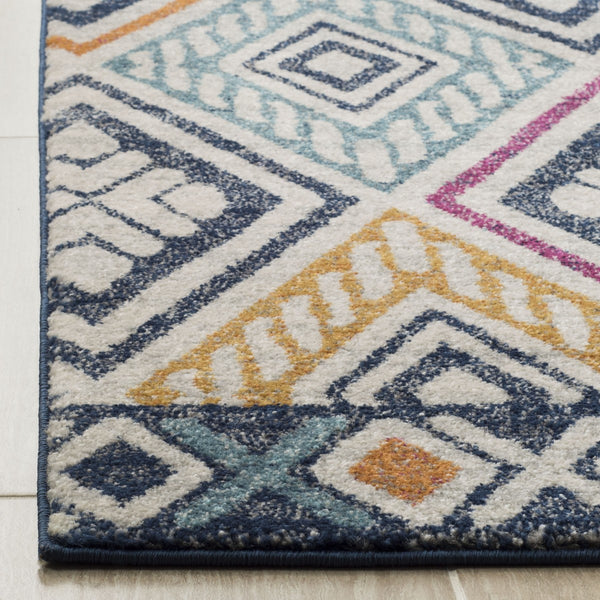 Safavieh Evoke 286 Power Loomed  Rug Navy / Ivory EVK286N-4