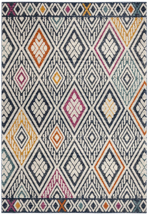 Safavieh Evoke 286 Power Loomed  Rug Navy / Ivory EVK286N-4