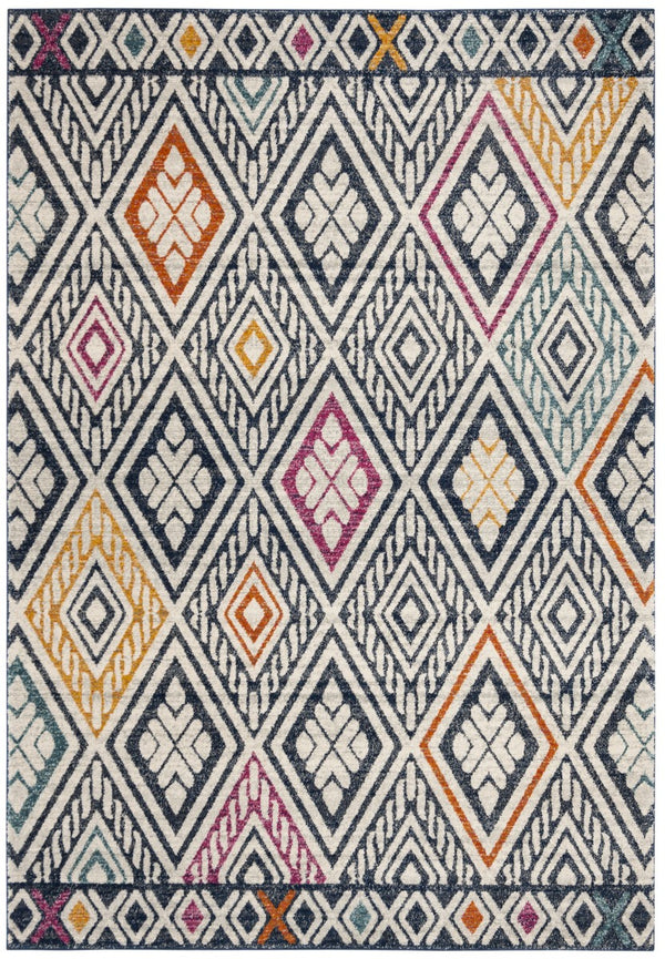 Safavieh Evoke 286 Power Loomed  Rug Navy / Ivory EVK286N-4