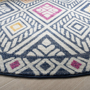 Safavieh Evoke 286 Power Loomed  Rug Navy / Ivory EVK286N-4