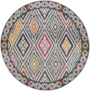 Safavieh Evoke 286 Power Loomed  Rug Navy / Ivory EVK286N-4