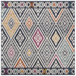 Safavieh Evoke 286 Power Loomed  Rug Navy / Ivory EVK286N-4