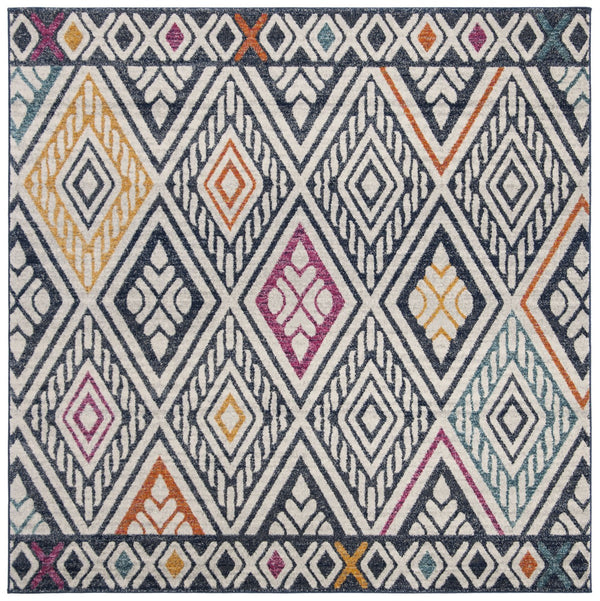 Safavieh Evoke 286 Power Loomed  Rug Navy / Ivory EVK286N-4