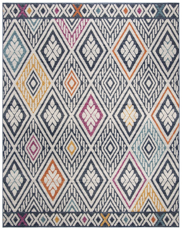 Safavieh Evoke 286 Power Loomed  Rug Navy / Ivory EVK286N-4