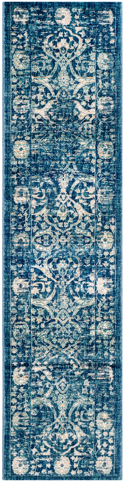 Safavieh Evoke Navy/Beige Runner Area Rug - Elegant 2' X 8' Design, Durable Comfort & Timeless Style For Home Navy ,Beige 66% Polypropylene 27% Jute 5% Polyester 2% Cotton Evk512d-28