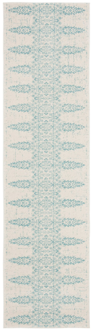 Safavieh Evoke 521 Power Loomed  Rug Ivory / Teal EVK521F-28