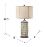 Brixton Beaded Table Lamp EVLY1957 Evolution by Crestview Collection