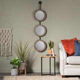 Ada Beaded Wood Wall Mirror EVMRA532 Evolution by Crestview Collection