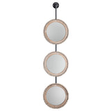 Ada Beaded Wood Wall Mirror EVMRA532 Evolution by Crestview Collection