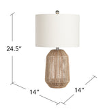 Jolina Jute Lamp EVNAM729 Evolution by Crestview Collection