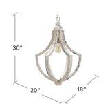 Camden Distressed Pendant Light EVPDA047 Evolution by Crestview Collection