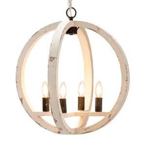 Jolla Wood Sphere Pendant Light EVPDA058 Evolution by Crestview Collection