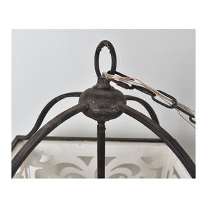 Mariah 29" Wood And Metal Pendant Light EVPDA076 Evolution by Crestview Collection