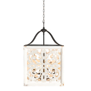 Mariah 29" Wood And Metal Pendant Light EVPDA076 Evolution by Crestview Collection