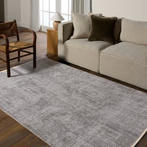 Jaipur Living Everette Tiaret Evr03 Powerloomed Machinemade 100% Polyester Solids Solid Indoor Rug Light Gray 100% Polyester, Recycled Misc Fibers Rug160982