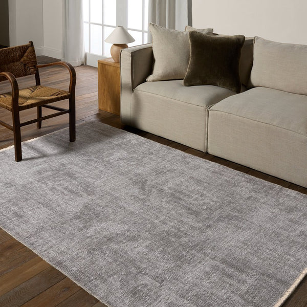 Jaipur Living Everette Tiaret Evr03 Powerloomed Machinemade 100% Polyester Solids Solid Indoor Rug Light Gray 100% Polyester, Recycled Misc Fibers Rug160982