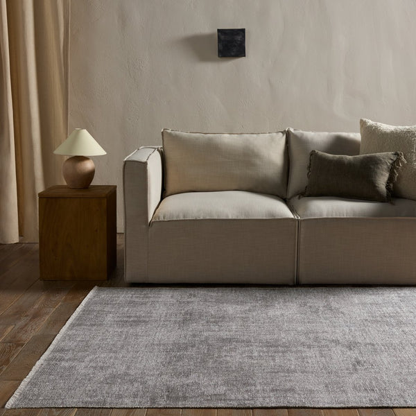 Jaipur Living Everette Tiaret Evr03 Powerloomed Machinemade 100% Polyester Solids Solid Indoor Rug Light Gray 100% Polyester, Recycled Misc Fibers Rug160982