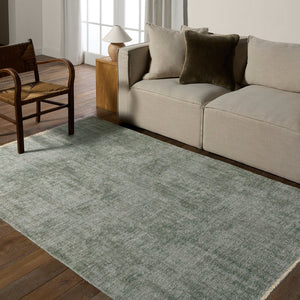 Jaipur Living Everette Tiaret Evr04 Powerloomed Machinemade 100% Polyester Solids Solid Indoor Rug Green 100% Polyester, Recycled Misc Fibers Rug160988