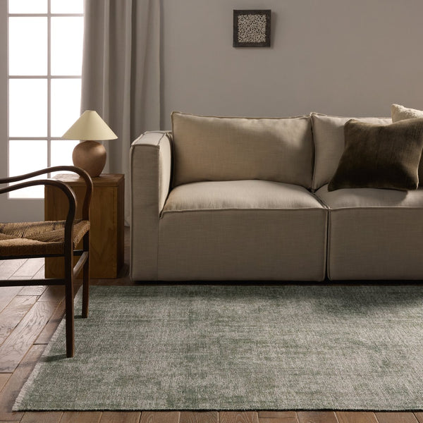 Jaipur Living Everette Tiaret Evr04 Powerloomed Machinemade 100% Polyester Solids Solid Indoor Rug Green 100% Polyester, Recycled Misc Fibers Rug160988