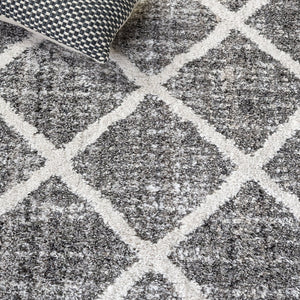 Safavieh Everett Shag Area Rug 5'3" X 7' Grey/Ivory - Soft, Stylish, Durable | Modern Elegance For Any Space Grey ,Ivory Polypropylene & Polyester Evr800f-5