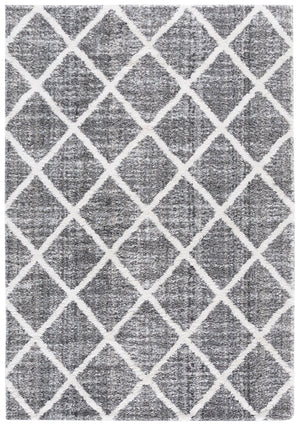 Safavieh Everett Shag Area Rug 5'3" X 7' Grey/Ivory - Soft, Stylish, Durable | Modern Elegance For Any Space Grey ,Ivory Polypropylene & Polyester Evr800f-5
