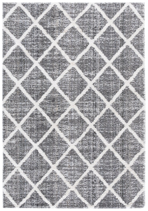 Safavieh Everett Shag Area Rug 5'3" X 7' Grey/Ivory - Soft, Stylish, Durable | Modern Elegance For Any Space Grey ,Ivory Polypropylene & Polyester Evr800f-5