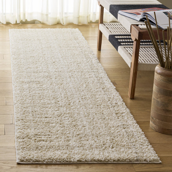 Safavieh Everett Plush Shag Rug Ivory Beige 1" Pile – Power-Loomed Turkey, Durable Synthetic Fibers, Soft Comfort 8'-0" x 10'-0" EVR802A-8