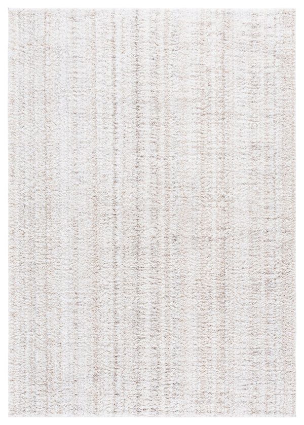 Safavieh Everett Plush Shag Square Rug In Ivory Beige – Scandinavian Minimalist Texture, Durable Power-Loomed Comfort 6'-7" x 6'-7" EVR802A-7SQ