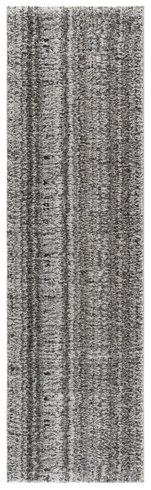 Safavieh Everett Plush Shag Round Rug In Soft Grey Beige — Power‑Loomed Durability, Cozy 1" Pile Comfort 6'-7" x 6'-7" EVR802F-7R