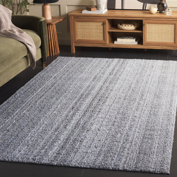Safavieh Everett Plush Shag Round Rug In Soft Grey Beige — Power‑Loomed Durability, Cozy 1" Pile Comfort 6'-7" x 6'-7" EVR802F-7R