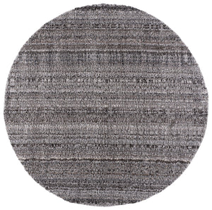 Safavieh Everett Plush Shag Round Rug In Soft Grey Beige — Power‑Loomed Durability, Cozy 1" Pile Comfort 6'-7" x 6'-7" EVR802F-7R