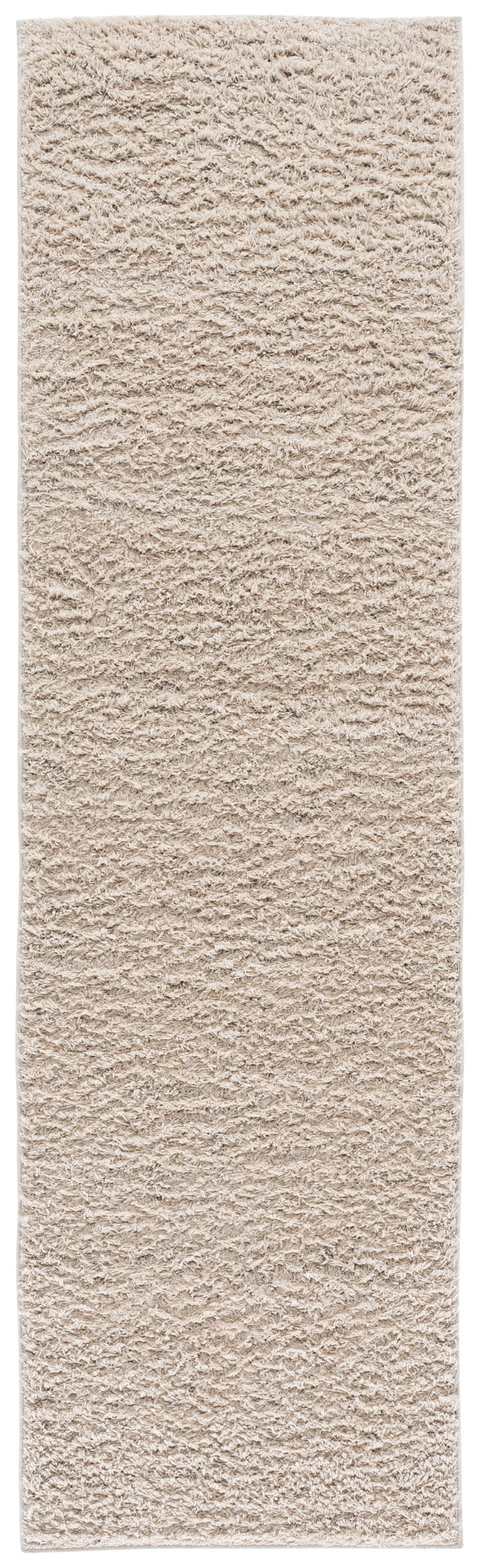 Safavieh Everett Plush Ivory Round Area Rug – 1" Shag Pile, Power-Loomed Durability, Soft Cozy Contemporary Look 6'-7" x 6'-7" EVR804A-7R